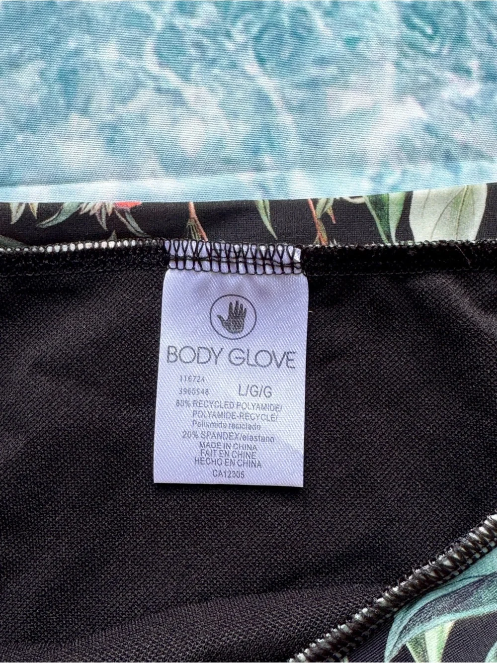 Body Glove Inflorescence Audrey Low-Rise Bikini Bottom Black Floral Size Large - Picture 7 of 8